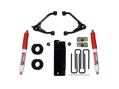 SkyJacker 3.50 to 4-Inch Upper Control Arm Suspension Lift Kit with Nitro Shocks (07-13 4WD Sierra 1500)
