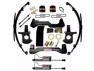 SkyJacker 6-Inch Suspension Lift Kit with Leaf Springs and ADX 2.0 Remote Reservoir Shocks (07-13 Sierra 1500)