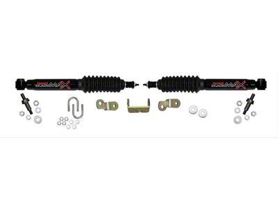 SkyJacker Black MAX Dual Steering Stabilizer Kit (07-10 4WD 6.0L Sierra 2500 HD)