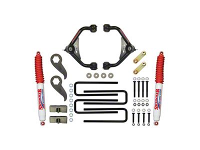 SkyJacker 3 to 3.50-Inch Upper Control Arm Suspension Lift Kit with Hydro Shocks (11-19 Sierra 3500 HD SRW w/o Factory Overload Springs, Excluding Denali)