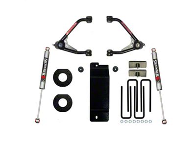 SkyJacker 3.50 to 4-Inch Upper Control Arm Lift Kit with M95 Performance Shocks (14-16 4WD Silverado 1500 w/ Cast Aluminum or Stamped Steel Control Arms)