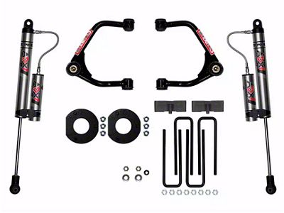 SkyJacker 3.50-Inch Suspension Lift Kit with ADX 2.0 Remote Reservoir Monotube Shocks (19-25 Silverado 1500 Crew Cab w/ 5.80-Foot Short Box & Rear Mono-Leaf Springs, Excluding Trail Boss & ZR2)