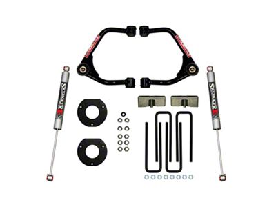 SkyJacker 3.50-Inch Upper A-Arm Lift Kit with Strut Spacers, Lift Blocks and M95 Performance Shocks (19-25 Silverado 1500 Crew Cab w/ 5.80-Foot Short Box, Excluding Trail Boss)