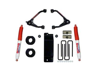 SkyJacker 3.50 to 4-Inch Upper Control Arm Suspension Lift Kit with Hydro Shocks (07-13 4WD Silverado 1500)