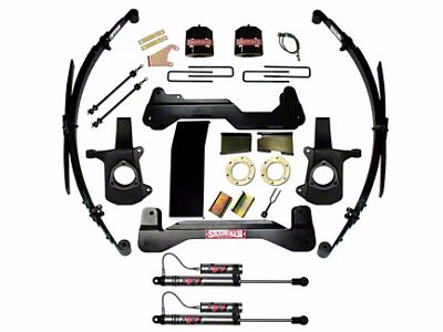 SkyJacker 6-Inch Suspension Lift Kit with Leaf Springs and ADX 2.0 Remote Reservoir Shocks (07-13 Silverado 1500)