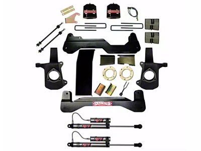 SkyJacker 6-Inch Suspension Lift Kit with Lift Blocks and ADX 2.0 Remote Reservoir Shocks (07-13 Silverado 1500)