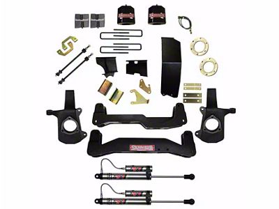 SkyJacker 6 to 7-Inch Suspension Lift Kit with Lift Blocks and ADX 2.0 Remote Reservoir Shocks (14-18 Silverado 1500 w/ Stock Cast Aluminum or Stamped Steel Control Arms)