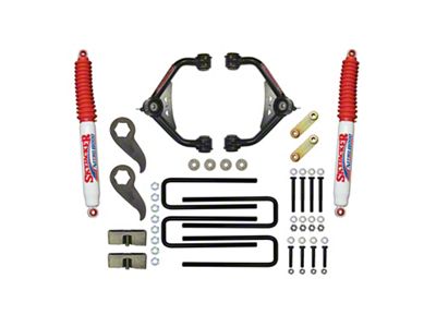 SkyJacker 3 to 3.50-Inch Upper Control Arm Suspension Lift Kit with Nitro Shocks (11-19 Silverado 2500 HD SRW w/o Factory Overload Springs)