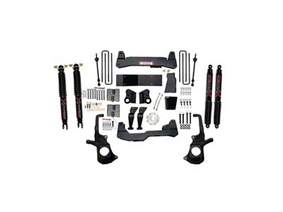 SkyJacker 7-Inch Suspension Lift Kit with Black MAX Shocks (11-19 Silverado 2500 HD)