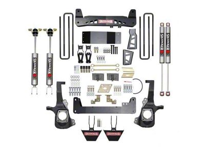 SkyJacker 6-Inch Suspension Lift Kit with Raised Torsion Bar Brackets and Black MAX Shocks (20-25 4WD Silverado 3500 HD SRW)