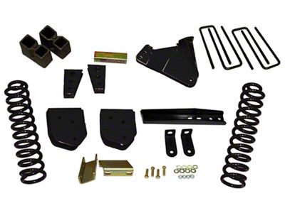 SkyJacker 4-Inch Suspension Lift Kit with Black MAX Shocks (11-16 6.2L 4WD F-250 Super Duty)