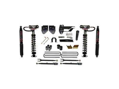 SkyJacker 6-Inch Coil-Over Kit with 4-Link Conversion, Rear Lift Blocks and Black MAX Shocks (17-22 4WD F-250 Super Duty)
