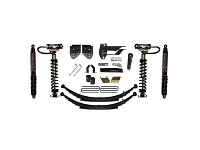 SkyJacker 6-Inch Coil-Over Kit with Rear Leaf Springs and Black MAX Shocks (17-22 4WD F-250 Super Duty)