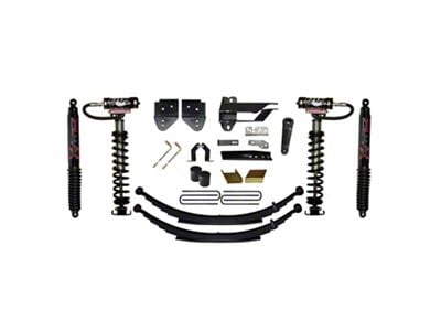 SkyJacker 6-Inch Coil-Over Kit with Rear Leaf Springs and Black MAX Shocks (17-22 4WD F-250 Super Duty)