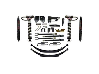 SkyJacker 8.50-Inch Coil-Over Kit with 4-Link Conversion, Leaf Springs and Black MAX Shocks (17-22 4WD F-250 Super Duty)