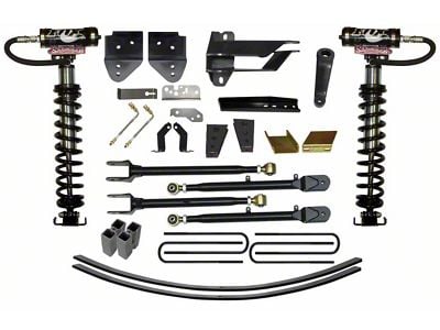 SkyJacker 8.50-Inch Coil-Over Kit with 4-Link Conversion, Lift Blocks and Rear Add-A-Leaf Springs (17-22 4WD F-250 Super Duty)