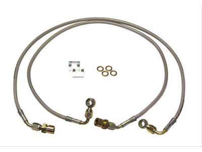 SkyJacker Front Stainless Steel Brake Lines for 6 to 8-Inch Lift (11-16 4WD 6.2L F-250 Super Duty)