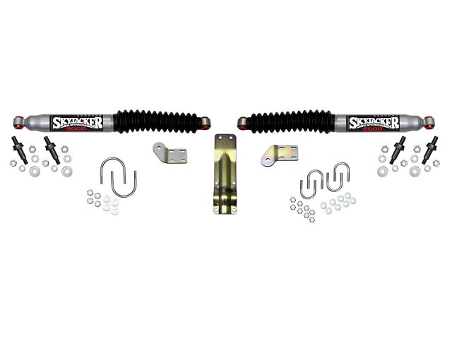 SkyJacker Silver 9000 Dual Steering Stabilizer Kit for 4 to 8.50-Inch Lift (11-16 4WD F-250 Super Duty)