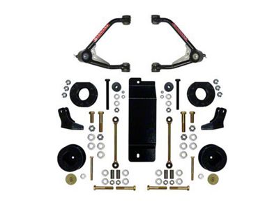 SkyJacker 3.50 to 4-Inch Upper Control Arm Suspension Lift Kit with Rear Shock Brackets (07-14 4WD Yukon w/o Autoride)