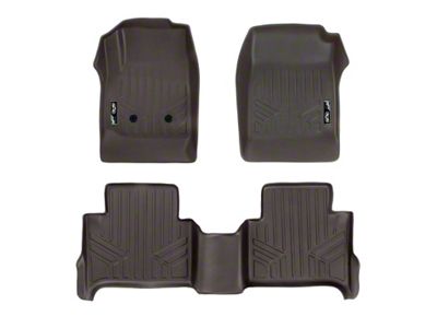 SmartLiner Smart Coverage Custom Fit Front and Rear Floor Liners; Cocoa (15-22 Colorado Crew Cab w/o Vinyl Flooring)