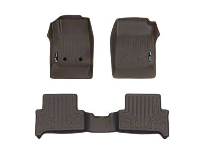 SmartLiner Smart Coverage Custom Fit Front and Rear Floor Liners; Cocoa (15-22 Colorado Extended Cab w/o Vinyl Flooring)