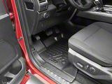 SmartLiner Smart Coverage Custom Fit Front, Rear Floor and Rubber Bed Mat Liner; Full Floor Coverage; Black (15-26 F-150 SuperCrew w/ 5-1/2-Foot Bed, Front Bucket Seats, w/o Rear Under Seat Storage & Vinyl Flooring, Excluding PowerBoost)