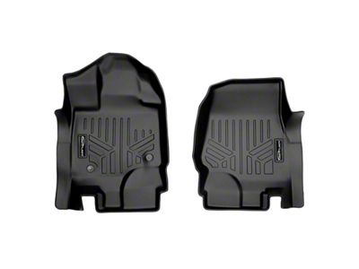 SmartLiner Smart Coverage Custom Fit Front Floor Liners; Black (15-25 F-150 SuperCab & SuperCrew w/o Vinyl Flooring)