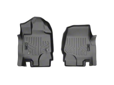 SmartLiner Smart Coverage Custom Fit Front Floor Liners; Gray (15-25 F-150 SuperCab, SuperCrew w/o Vinyl Flooring)