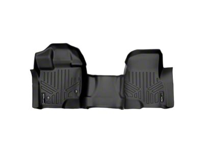 SmartLiner Smart Coverage Custom Fit Front Over the Hump Floor Liner; Black (15-25 F-150 SuperCab, SuperCrew w/ Front Bench Seat & w/o Vinyl Flooring)