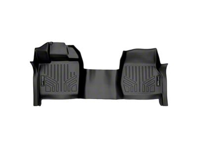 SmartLiner Smart Coverage Custom Fit Front Over the Hump Floor Liner; Black (15-25 F-150 Regular Cab w/ Front Bench Seat & Vinyl Flooring)