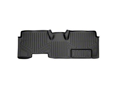 SmartLiner Smart Coverage Custom Fit Rear Floor Liner; Black (09-14 F-150 SuperCab w/ Flow Through Center Console