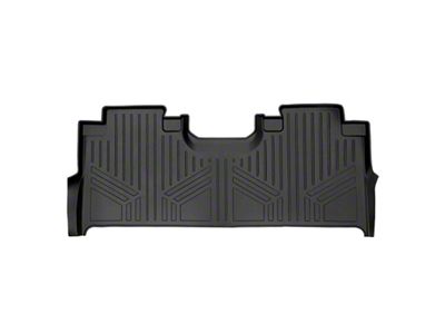 SmartLiner Smart Coverage Custom Fit Rear Floor Liner; Black (15-25 F-150 SuperCrew w/ Front Bucket Seats, w/o Rear Under Seat Storage & Vinyl Flooring)