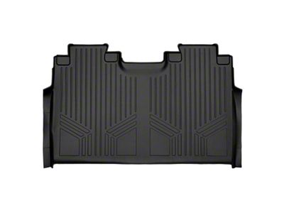 SmartLiner Smart Coverage Custom Fit Rear Floor Liner; Full Floor Coverage; Black (15-25 F-150 SuperCrew w/ Front Bucket Seats, w/o Rear Under Seat Storage & Vinyl Flooring, Excluding PowerBoost)