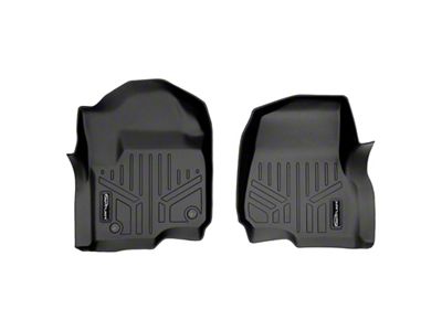 SmartLiner Smart Coverage Custom Fit Front Floor Liner; Black (17-25 F-250 Super Duty SuperCab & SuperCrew w/o Floor Shifter & Vinyl Flooring)