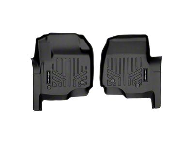SmartLiner Smart Coverage Custom Fit Front Floor Liner; Black (17-25 F-250 Super Duty SuperCab & SuperCrew w/ Vinyl Flooring)
