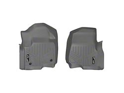 SmartLiner Smart Coverage Custom Fit Front Floor Liner; Gray (17-26 F-250 Super Duty SuperCab & SuperCrew w/o Floor Shifter & Vinyl Flooring)