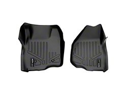 SmartLiner Smart Coverage Custom Fit Front Floor Liners; Black (11-12 F-250 Super Duty w/ Depressed Left Corner on Driver Side, w/o Floor Shifter & Vinyl Flooring)