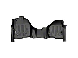 SmartLiner Smart Coverage Custom Fit Front Over the Hump Floor Liner; Black (11-16 F-250 Super Duty SuperCab, SuperCrew w/ Front Bench Seat & Raised Left Corner on Driver Side, w/o Floor Shifter & Vinyl Flooring)