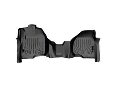 SmartLiner Smart Coverage Custom Fit Front Over the Hump Floor Liner; Black (11-16 F-250 Super Duty SuperCab, SuperCrew w/ Front Bench Seat & Raised Left Corner on Driver Side, w/o Floor Shifter & Vinyl Flooring)