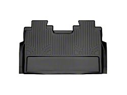 SmartLiner Smart Coverage Custom Fit Rear Floor Liner; Full Floor Coverage; Black (17-26 F-350 Super Duty SuperCrew w/ Rear Bench Seat & Vinyl Flooring)
