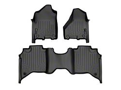 SmartLiner Smart Coverage Custom Fit Front and Rear Floor Liners; Black (19-26 RAM 2500 Crew Cab w/ Front Bench Seat & w/o Power Take Off)