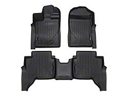 SmartLiner Smart Coverage Custom Fit Front and Rear Floor Liners; Black (24-26 Ranger, Excluding XL)