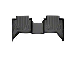 SmartLiner Smart Coverage Custom Fit Rear Floor Liner; Black (19-23 Ranger SuperCrew w/o Vinyl Flooring)
