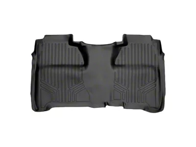 SmartLiner Smart Coverage Custom Fit Rear Floor Liner; Full Floor Coverage; Black (14-18 Sierra 1500 Crew Cab w/o Vinyl Flooring)