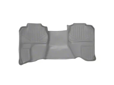 SmartLiner Smart Coverage Custom Fit Rear Floor Liner; Full Floor Coverage; Gray (07-13 Sierra 1500 Extended Cab w/o Rear Tool Box & Vinyl Flooring, Excluding Hybrid)