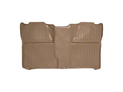 SmartLiner Smart Coverage Custom Fit Rear Floor Liner; Full Floor Coverage; Tan (07-13 Sierra 1500 Crew Cab w/o Rear Tool Box & Vinyl Flooring, Excluding Hybrid)