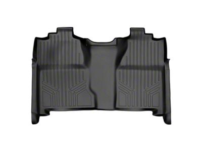 SmartLiner Smart Coverage Custom Fit Rear Floor Liner; Full Floor Coverage; Black (07-14 Sierra 2500 HD Crew Cab w/o Rear Tool Box & Vinyl Flooring)