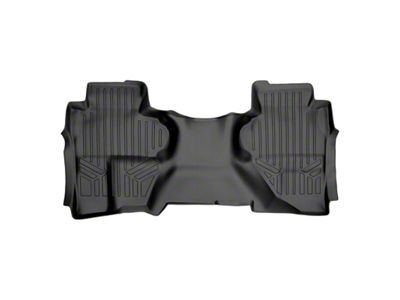 SmartLiner Smart Coverage Custom Fit Rear Floor Liner; Full Floor Coverage; Black (15-19 Sierra 2500 HD Double Cab w/o Vinyl Flooring)