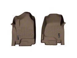 SmartLiner Smart Coverage Custom Fit Front Floor Liner; Tan (14-18 Silverado 1500 w/o Floor Shifter & Vinyl Flooring)