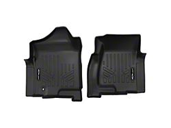 SmartLiner Smart Coverage Custom Fit Front Floor Liners; Black (99-06 Silverado 1500 w/o Manual Floor 4x4 Shifter & Vinyl Floor)